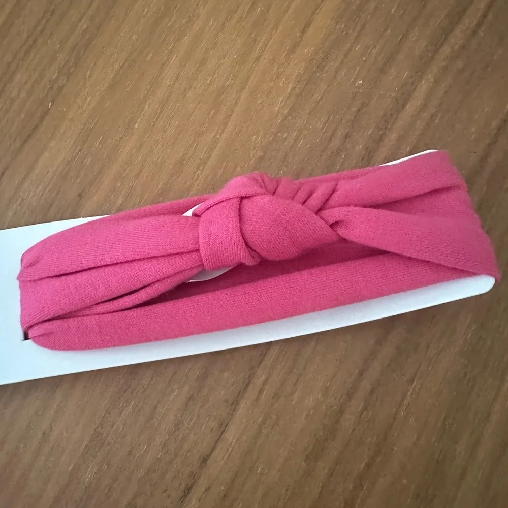 NWT Lullaby Lane Pink Headband. Baby Girl Size 3-6M. Soft! cute!